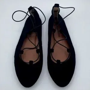 Lucky Brand Shoes Lucky Brand Black Suede Lk Aviee Ballet